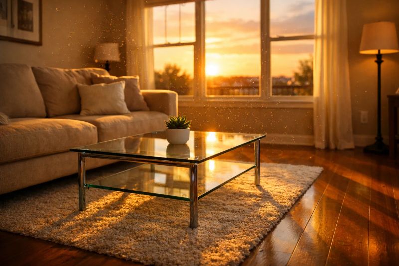 Bright spotless home interior cleaned by Pristine and Polished in Bend