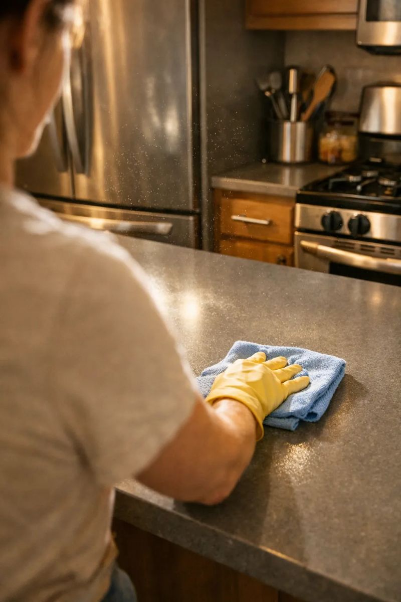 Clean empty apartment prepared for new residents in Bend